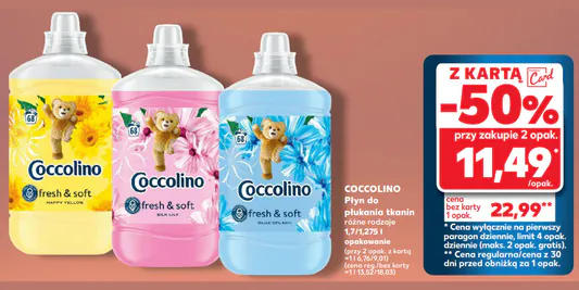Kaufland: -50% na płyn do  płukania tkanin Coccolino 16.04.2025