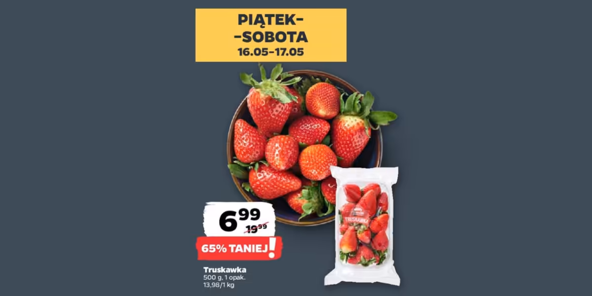 Netto: -65% na truskawki