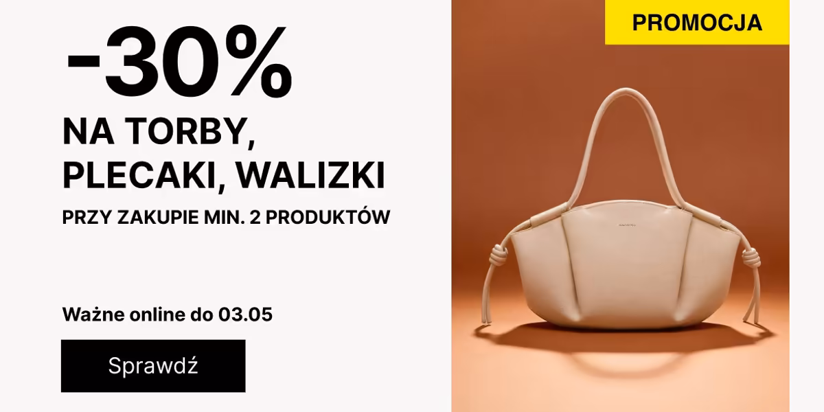 CCC: -30% na torby, plecaki, walizki