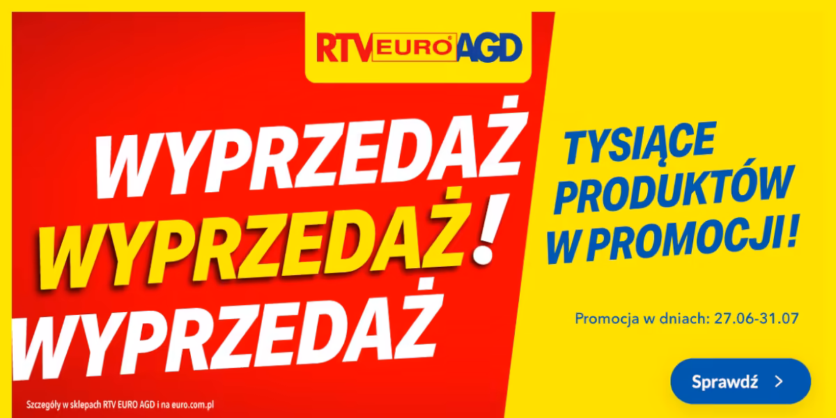 RTV EURO AGD: Wyprzedaż w RTV Euro AGD