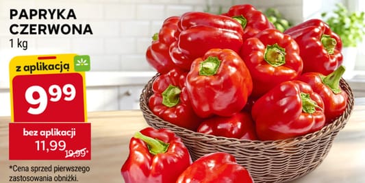 Stokrotka Supermarket: 9,99 zł/kg za paprykę czerwoną 14.05.2026
