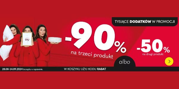 Agata: KOD rabatowy do -90% na trzeci produkt 28.08.2024