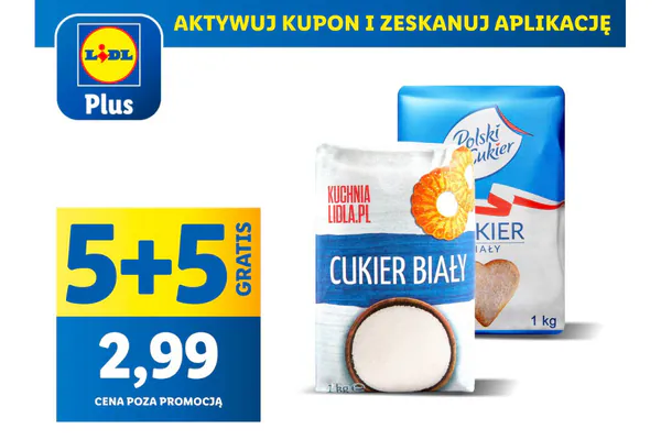 : KUPON 5 + 5 GRATIS na cukier biały