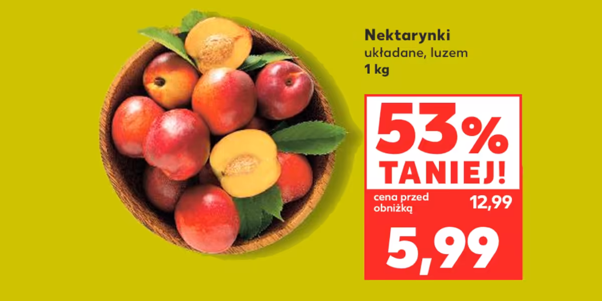 Kaufland: -53% na nektarynki