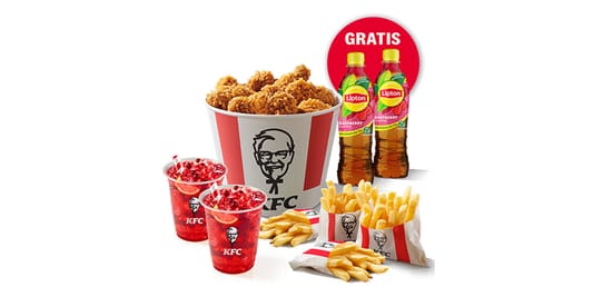 KFC: 89,99 zł za kubełek 30 Hot Wings  + Lipton GRATIS 24.09.2025