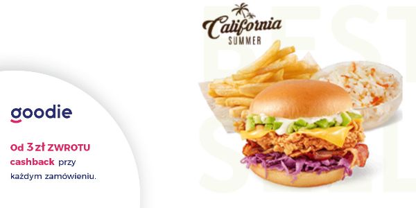 KFC: 38,99 zł za zestaw California Burger 06.08.2024