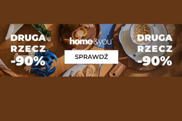 : -90% na drugą rzecz w home&you