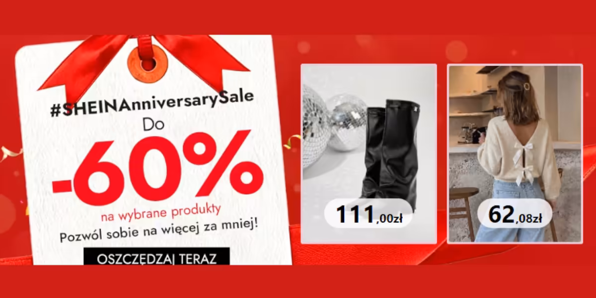 SHEIN: Do -60% na wybrane produkty