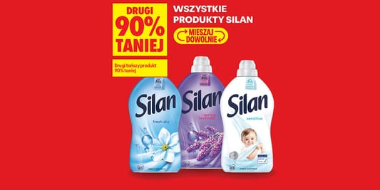 Biedronka: -90% na drugie opakowanie płynu do płukania Silan 20.10.2026