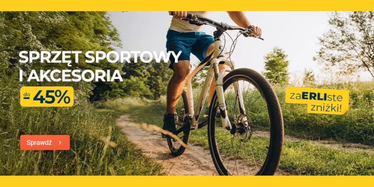 ERLI.pl: Do -45% na sprzęt sportowy i akcesoria