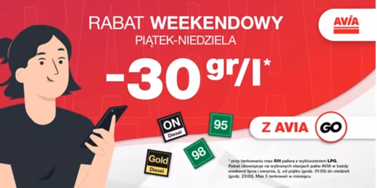 Avia International: -30 gr/l na paliwo z AVIA GO
