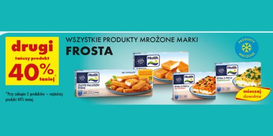 Biedronka: -40% na wszystkie mrożone produkty Frosta 11.03.2025