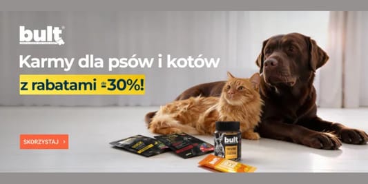 ERLI.pl: Do -30% na karmy dla psów i kotów Bult 16.02.2026