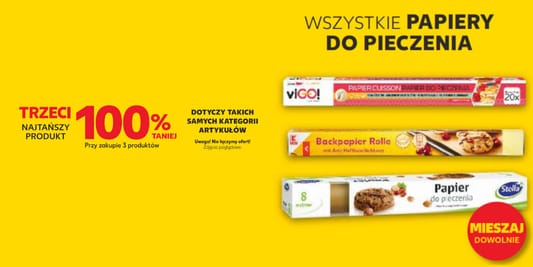 Kaufland: -100% na wszystkie papiery do pieczenia 15.05.2025