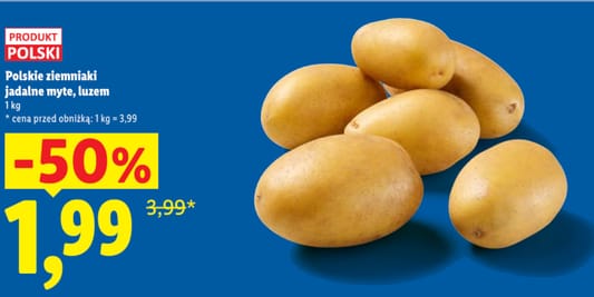 Lidl: -50% na polskie ziemniaki 21.09.2026