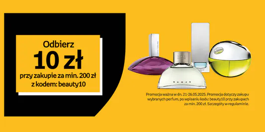 Empik: KOD rabatowy -10 zł na perfumy za min. 200 zł 22.05.2025
