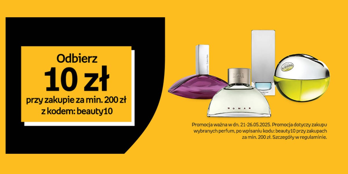 Empik: KOD rabatowy -10 zł na perfumy za min. 200 zł