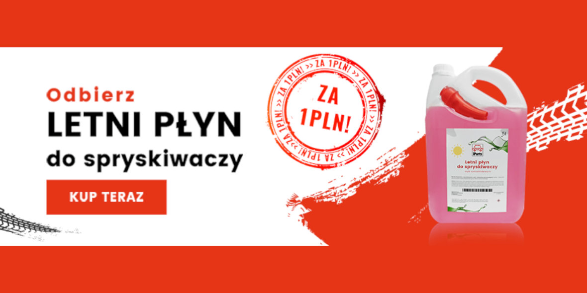 iParts: KOD rabatowy 1 zł za letni płyn do spryskiwaczy 30.05.2025