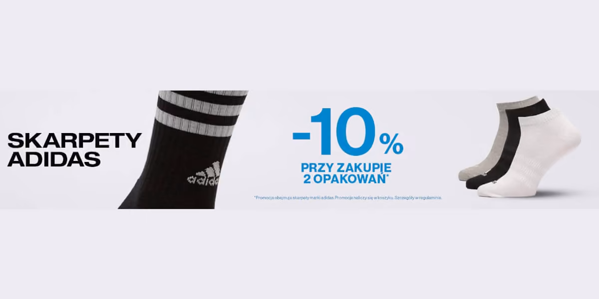 50 style: -10% na skarpety adidas