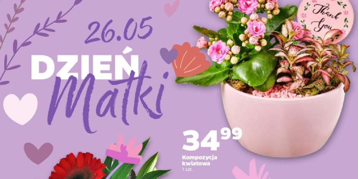 Netto: Od 9,99 zł za kwiatki na Dzień Matki