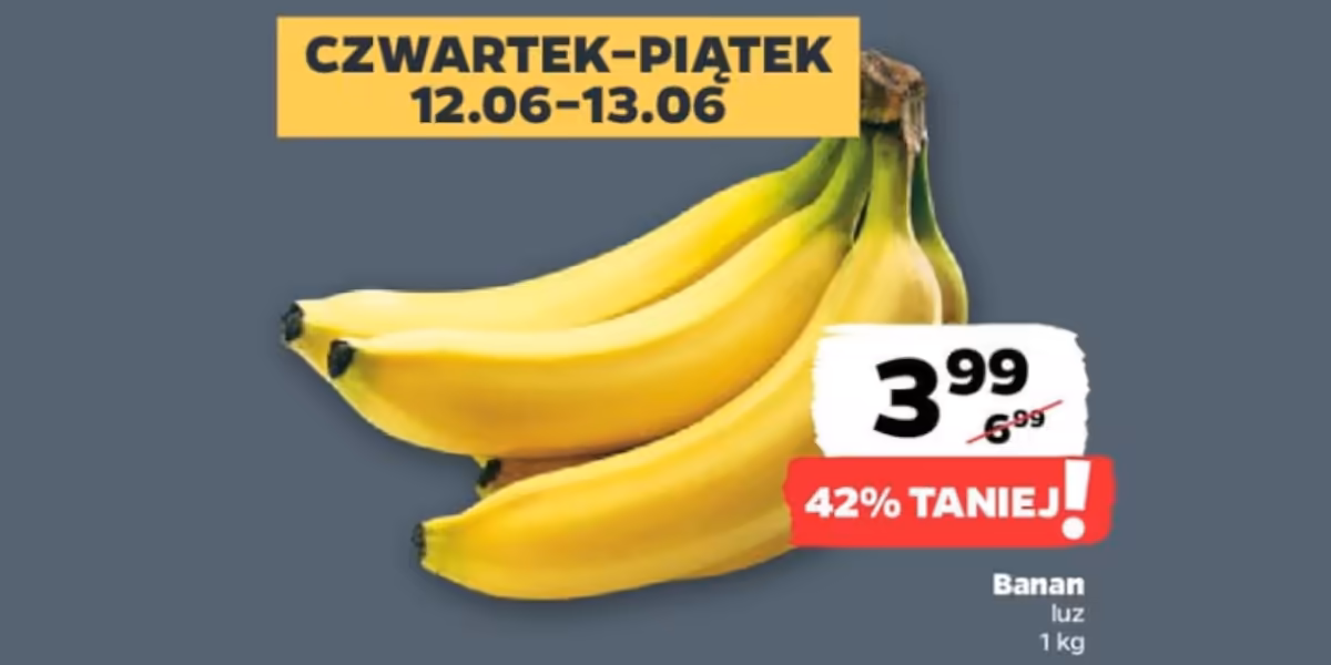 Netto: -42% na banany