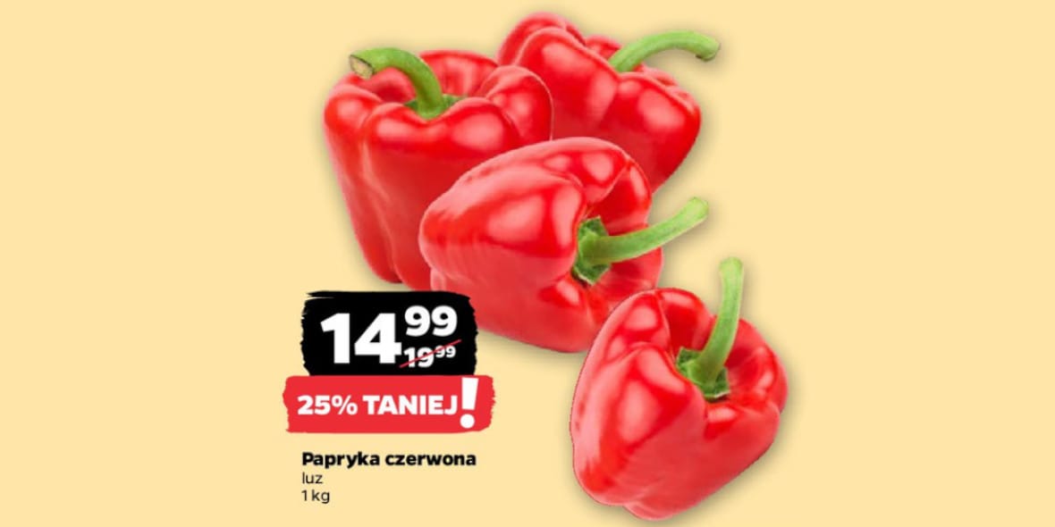 Netto: -25% na paprykę czerwoną 24.03.2025