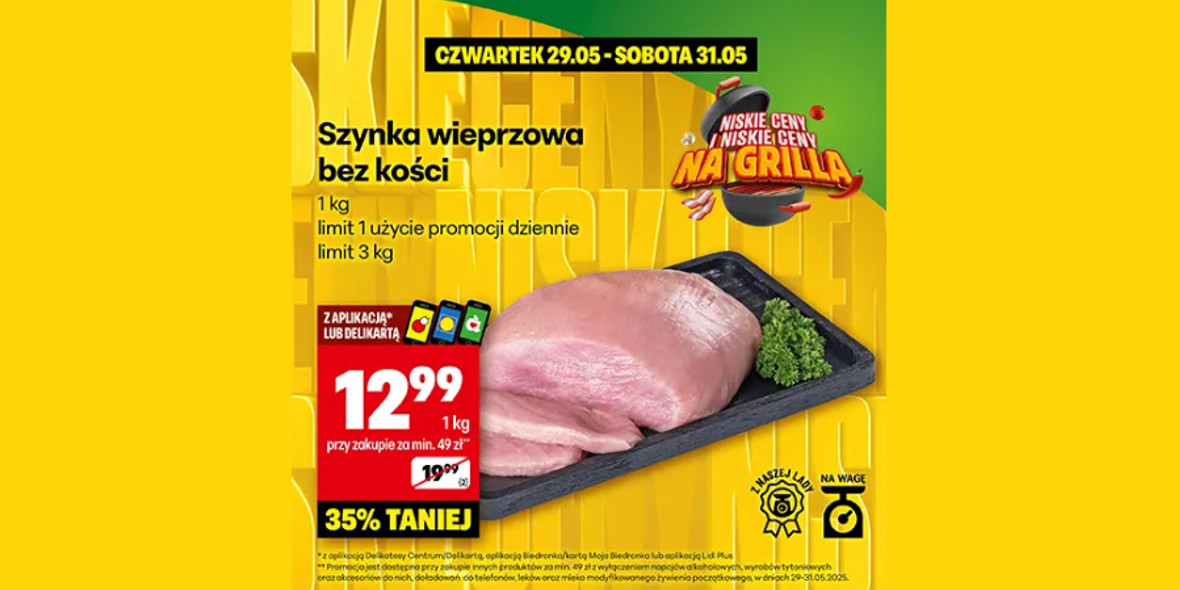 Delikatesy Centrum: -35% na szynkę wieprzową 29.05.2025