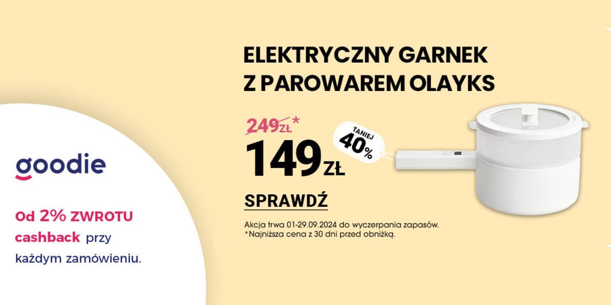 Biedronka Home: -40% na elektryczny garnek OLAYKS