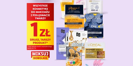 Lidl: 1 zł za kosmetyki do makijażu i pielęgnacji twarzy 19.05.2025