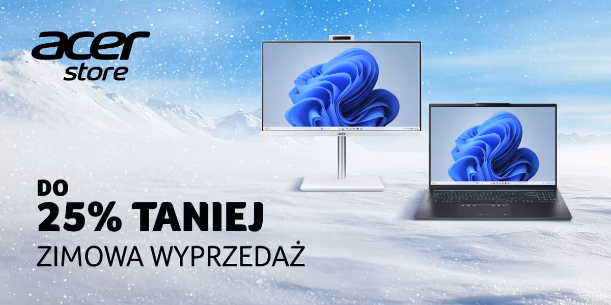 Acer: Do -25% na zimowej wyprzedaży Acer