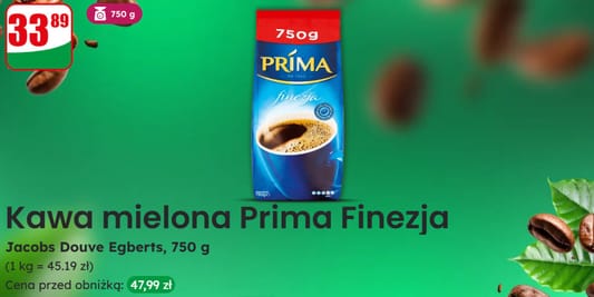 Dino: 33,89 zł za kawę mieloną Prima Finezja 05.05.2025
