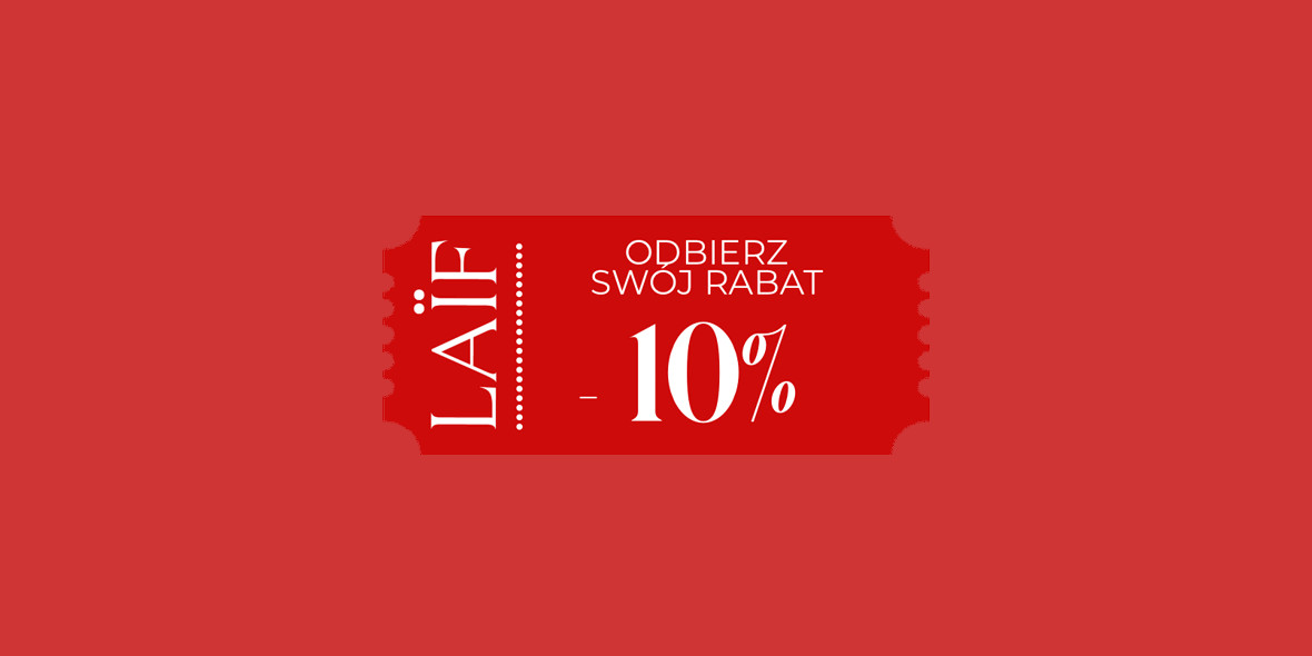 LAIF: -10% na pierwsze zakupy 26.05.2025