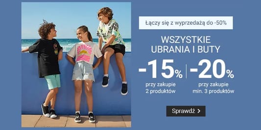 Smyk: Do -20% ekstra na ubrania i buty dziecięce 26.05.2025