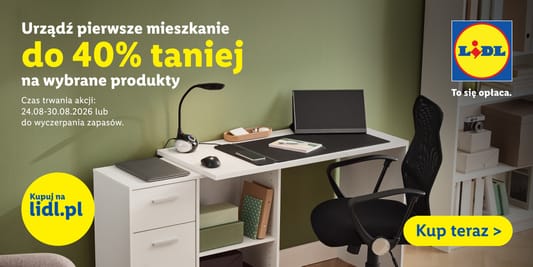 Lidl: ONLINE Do -40% na wybrane produkty 24.08.2026