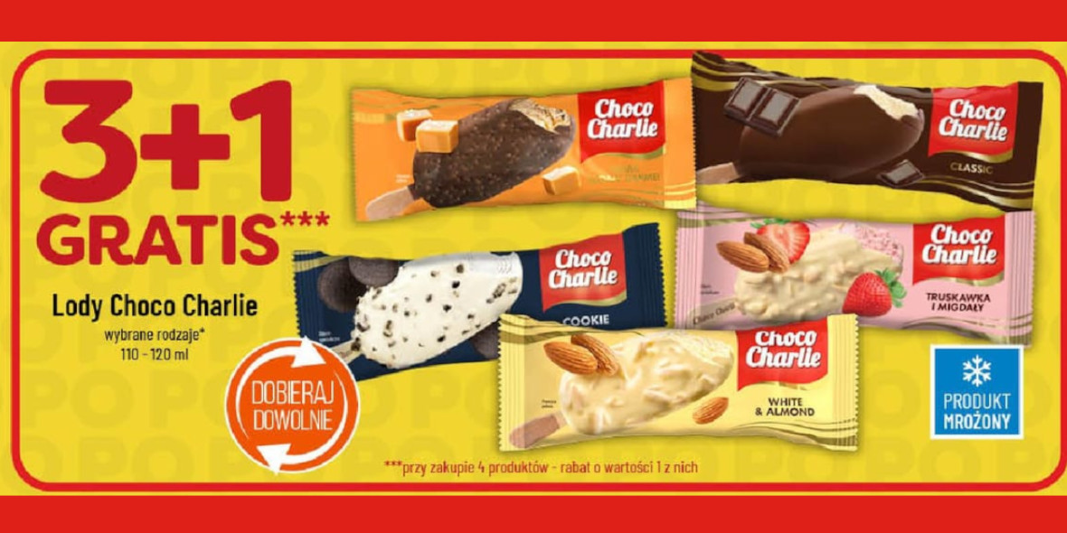 Polomarket: 3+1 GRATIS na lody Choco Charlie 06.06.2025
