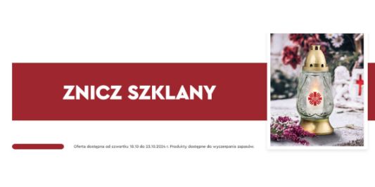 Biedronka: 8,99 zł za znicz szklany 10.10.2024