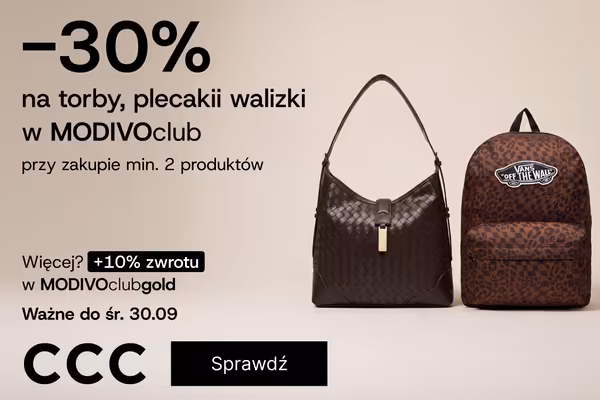 CCC: -30% na torby, plecaki i walizki w MODIVOclub