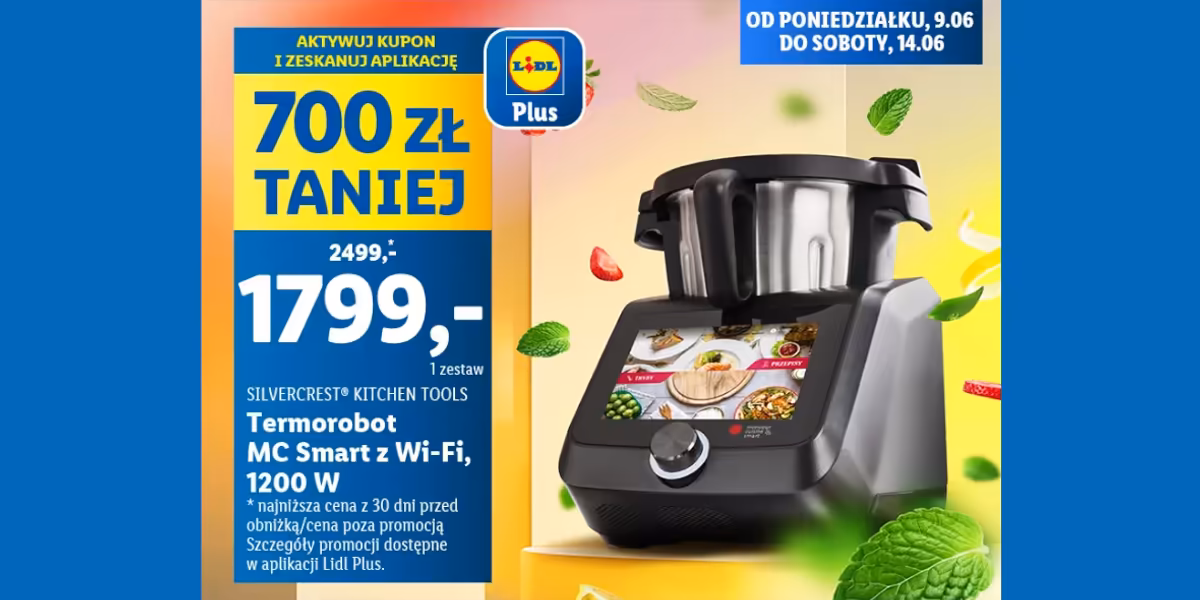 Lidl: KUPON -700 zł na Termorobota MC Smart z Wi-Fi