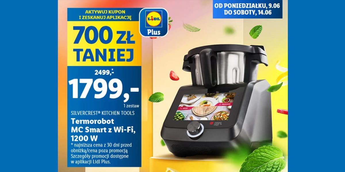 Lidl: KUPON -700 zł na Termorobota MC Smart z Wi-Fi