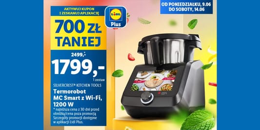 Lidl: KUPON -700 zł na Termorobota MC Smart z Wi-Fi 09.06.2025
