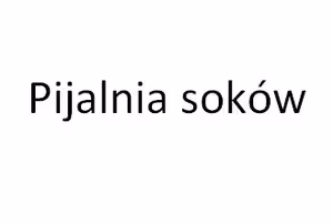 Pijalnia soków