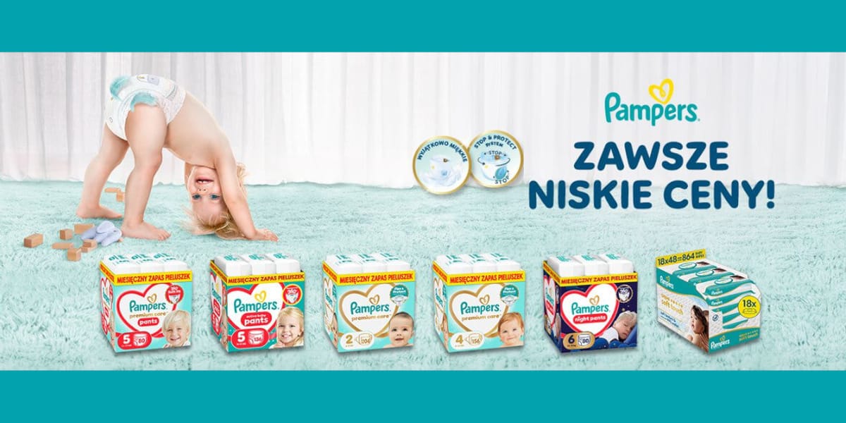 Drogeria Olmed: Produkty Pampers w SUPERCENIE