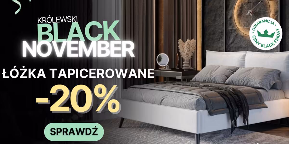 Król Materacy: -20% na łóżka tapicerowane