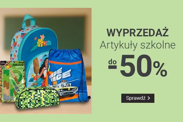 : Do -50% na artykuły szkolne