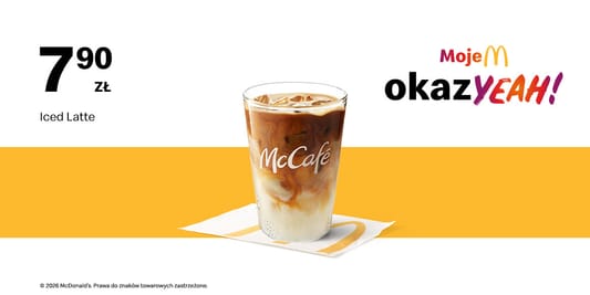 McDonald's: 7,90 zł Iced Latte 17.08.2026