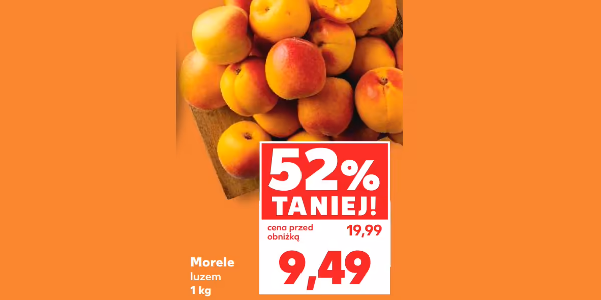 Kaufland: -52% na morele