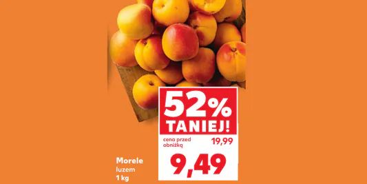 Kaufland: -52% na morele 12.06.2025