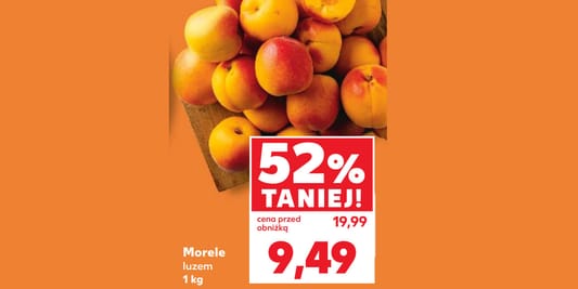 Kaufland: -52% na morele 12.06.2025