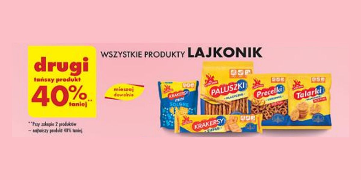 Biedronka: -40% na wszystkie produkty Lajkonik