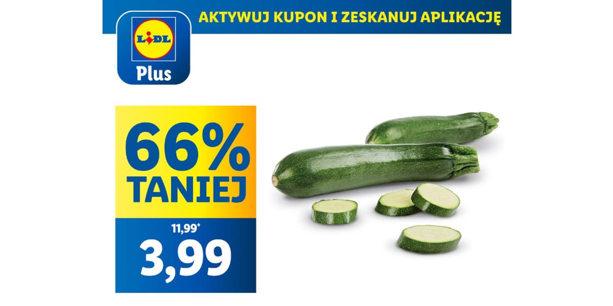 Lidl: KUPON -66% na cukinię